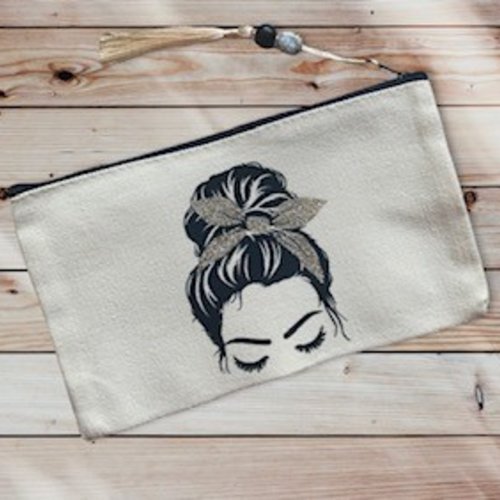 Trousse femme ruban gold