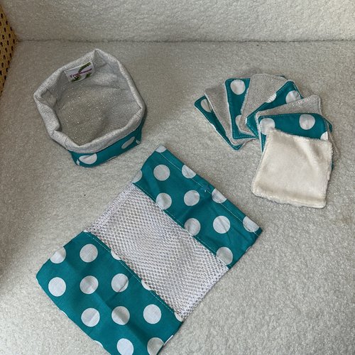 Ensemble lingettes + panières + filet