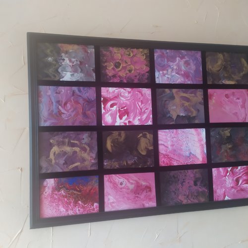 Cadre patchwork de peintures
