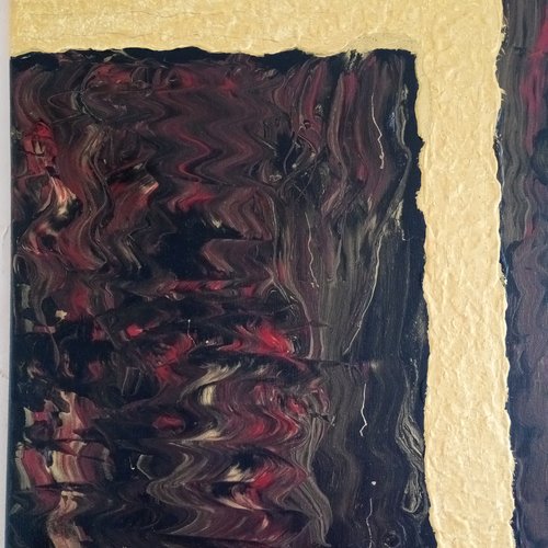 Voie dorée sur l'automne