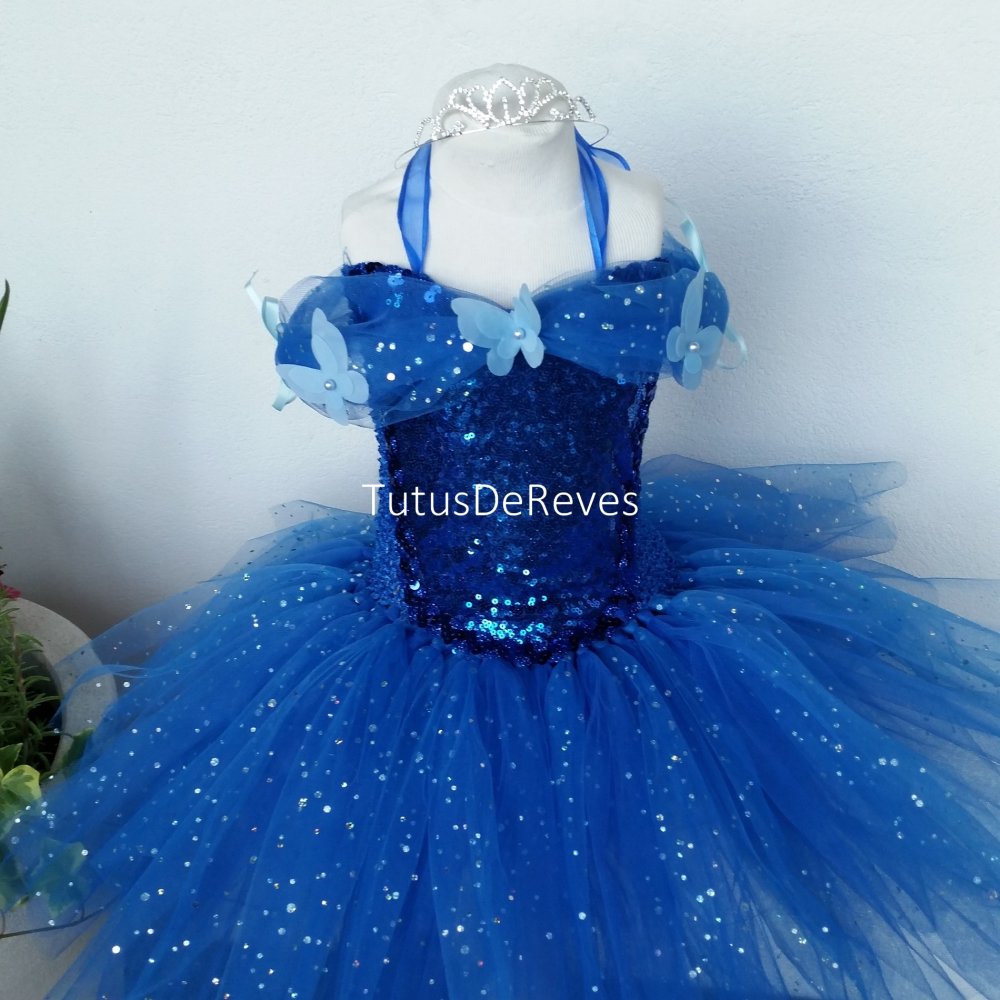 Robe De Princesse Robe Tutu Cinderella Fillette De 1 A 5 Ans Cadeau Anniversaire Fille Cadeau De Noel Halloween Jour De L An Un Grand Marche