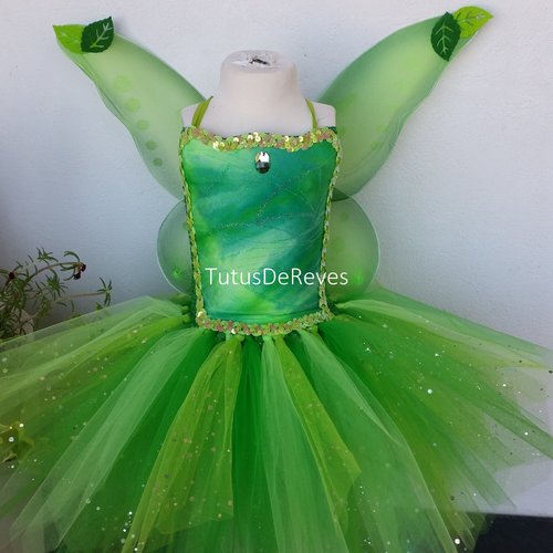 Robe Tutu Enfant Fee Clochette Pour Fillette De 1 An A 5 Ans Un Grand Marche