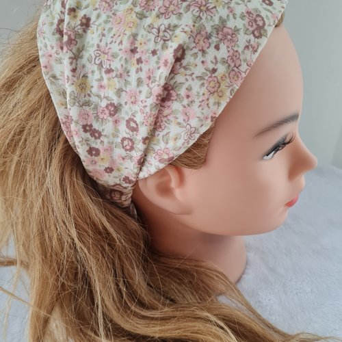 Bandeau fichu vichy