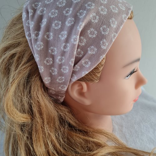 Bandeau fichu fleuri