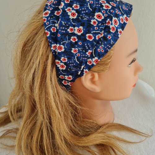 Bandeau fichu fleuri