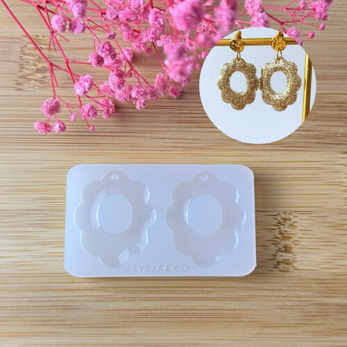 Moule silicone pour résine époxy, uv, resinmold, moule pour pampilles interchangeable, moule silicone