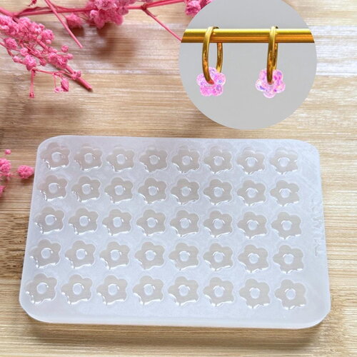 Moule silicone pour résine époxy, uv, resinmold, moule pour pampilles interchangeable, moule silicone fleur