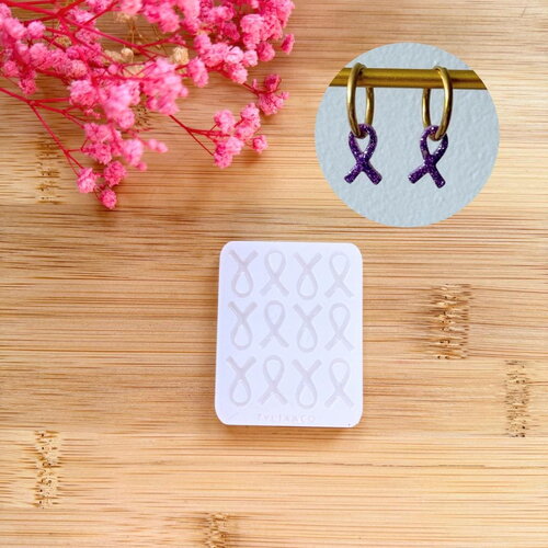 Moule silicone pour résine époxy, uv, resinmold, moule pour pampilles interchangeable, ruban, cancer du sein