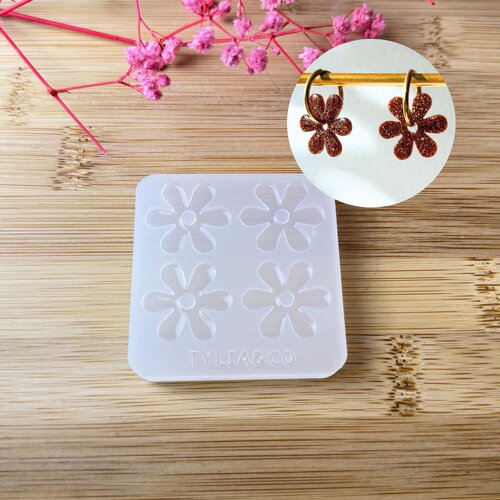 Moule silicone pour résine époxy, uv, resinmold, moule pour pampilles interchangeable, moule silicone coeur