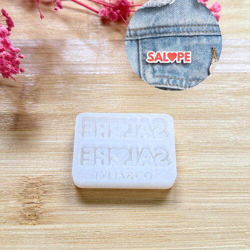 Moule silicone pour résine époxy, uv, resinmold, moule pour broche, pins interchangeable, moule silicone