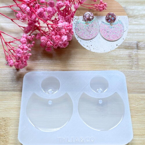 Moule silicone pour résine époxy, uv, resinmold, moule pour pampilles interchangeable, moule silicone