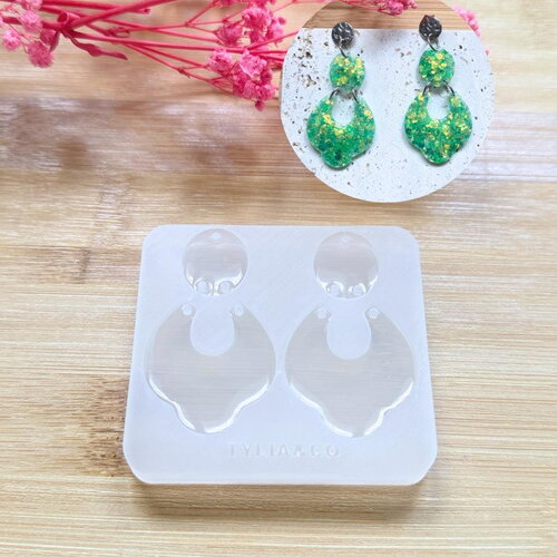 Moule silicone pour résine époxy, uv, resinmold, moule pour pampilles interchangeable, moule silicone