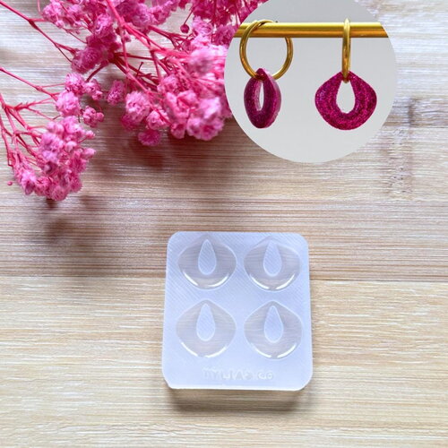 Moule silicone pour résine époxy, uv, resinmold, moule pour pampilles interchangeable, moule silicone fleur