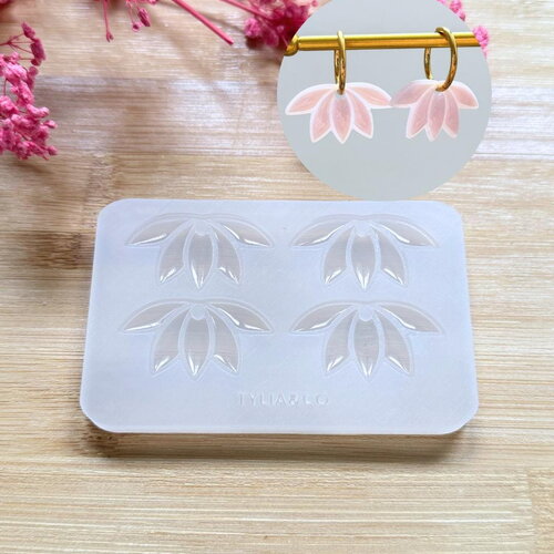 Moule silicone pour résine époxy, uv, resinmold, moule pour pampilles interchangeable, lotus