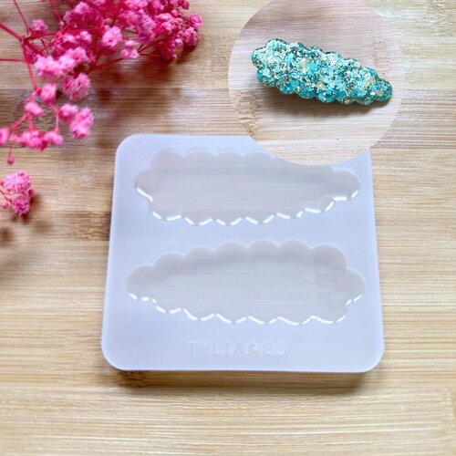 Moule silicone pour résine époxy, uv, resinmold, moule pour pampilles interchangeable, barrettes