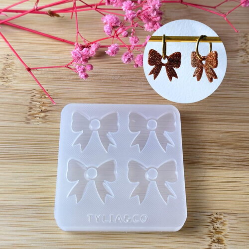 Moule silicone pour résine époxy, uv, resinmold, moule pour pampilles interchangeable, moule silicone noeuds