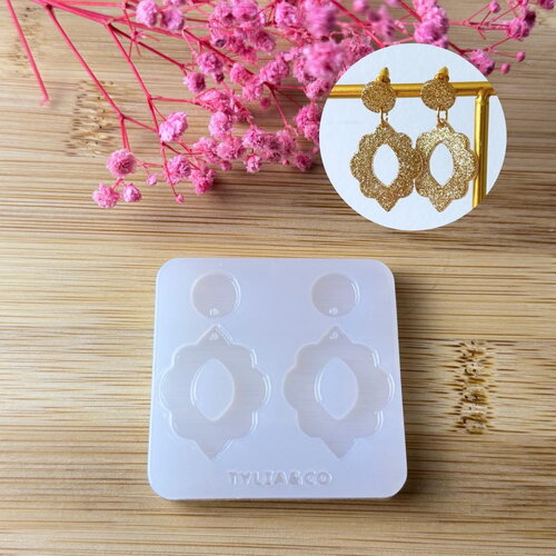 Moule silicone pour résine époxy, uv, resinmold, moule pour pampilles interchangeable, moule silicone