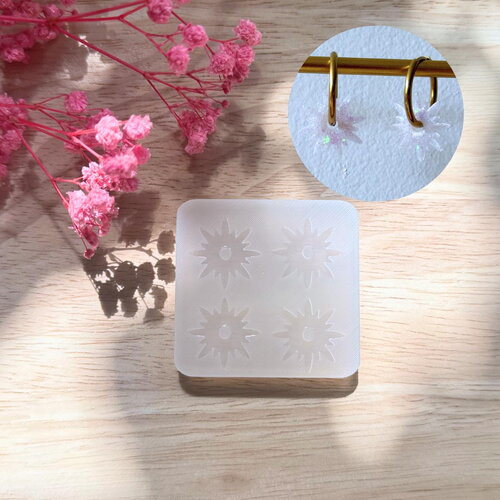 Moule silicone pour résine époxy, uv, resinmold, moule pour pampilles interchangeable, soleil