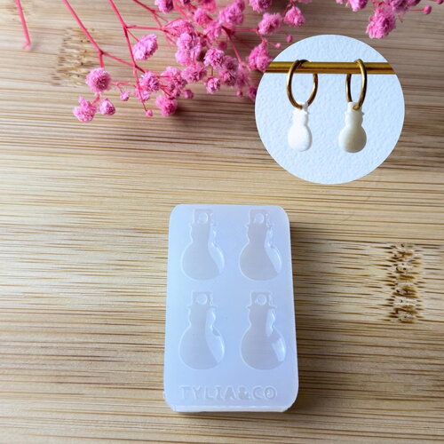 Moule silicone pour résine époxy, uv, resinmold, moule pour pampilles interchangeable, moule silicone coeur