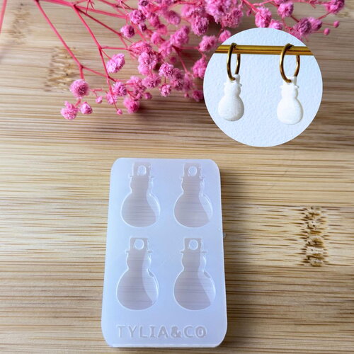 Moule silicone pour résine époxy, uv, resinmold, moule pour pampilles interchangeable, moule silicone coeur