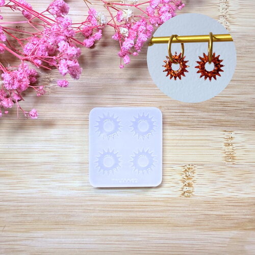 Moule silicone pour résine époxy, uv, resinmold, moule pour pampilles interchangeable, moule silicone, soleil