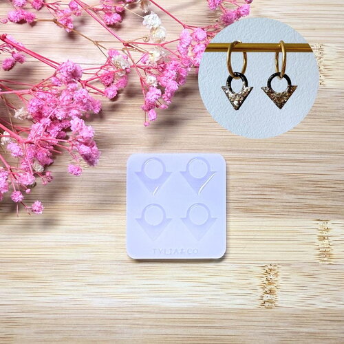 Moule silicone pour résine époxy, uv, resinmold, moule pour pampilles interchangeable, moule silicone , géométrique