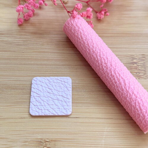 Rouleau texture pour polymère | roller texture | fabrication de bijoux| outils en pâte polymère | rouleau texture effet cuir