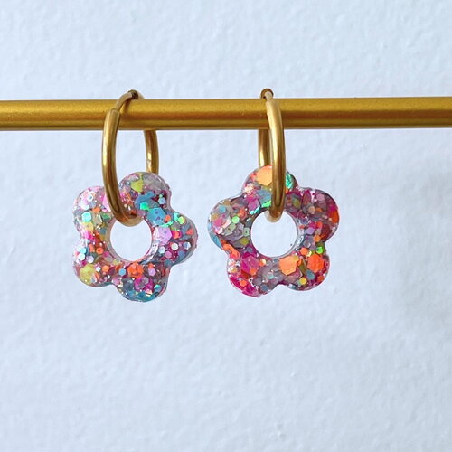 Moule silicone pour résine époxy, uv, resinmold, moule pour pampilles interchangeable, moule silicone fleur