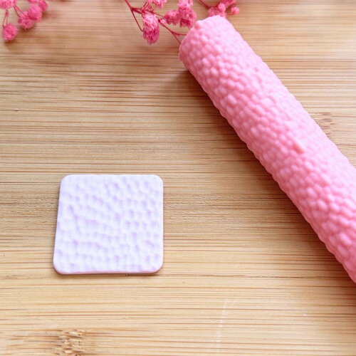 Rouleau texture pour polymère | roller texture | fabrication de bijoux| outils en pâte polymère | rouleau texture martelé