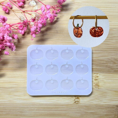 Moule silicone pour résine époxy, uv, resinmold, moule pour pampilles interchangeable, citrouille, halloween, automne