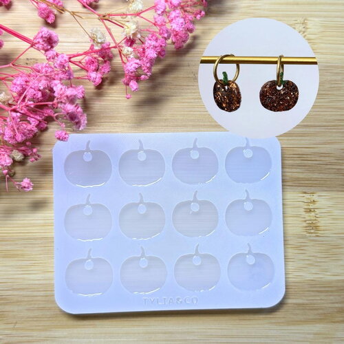 Moule silicone pour résine époxy, uv, resinmold, moule pour pampilles interchangeable, citrouille, halloween, automne