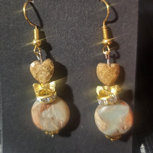 Boucles d’oreilles fantaisies un biais d'amour