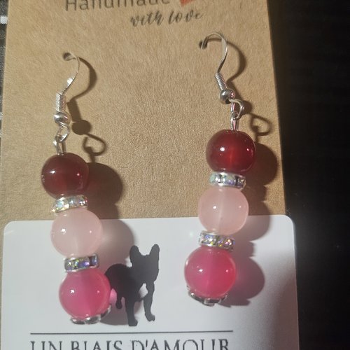 Boucles d’oreilles fantaisies un biais d'amour