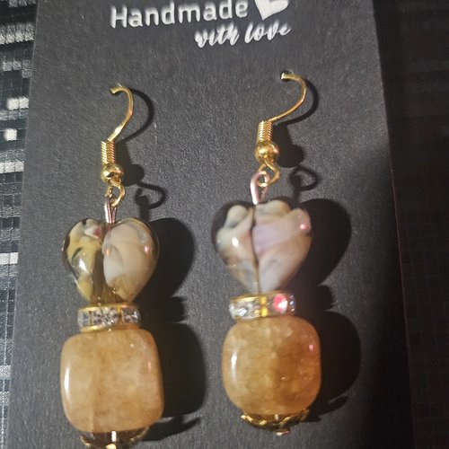 Boucles d’oreilles fantaisies un biais d'amour