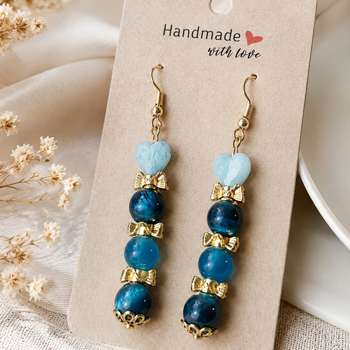 Boucles d’oreilles fantaisies un biais d'amour
