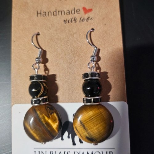 Boucles d’oreilles fantaisies un biais d'amour