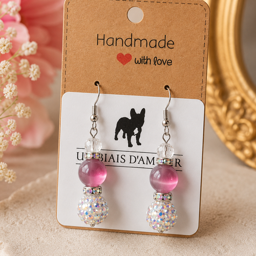 Boucles d’oreilles fantaisies un biais d'amour