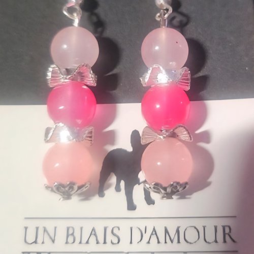 Boucles d’oreilles fantaisies un biais d'amour