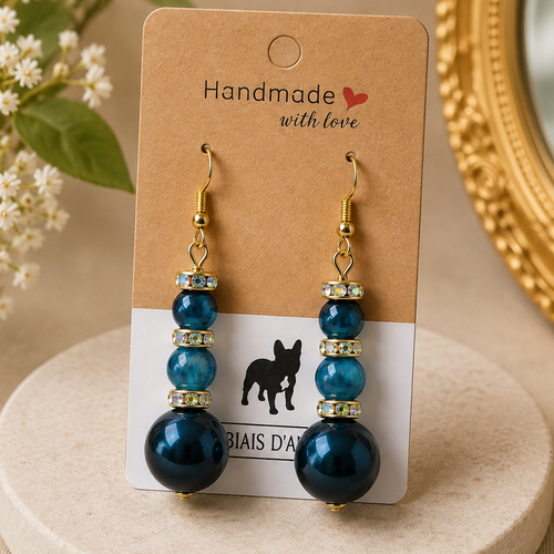 Boucles d’oreilles fantaisies un biais d'amour