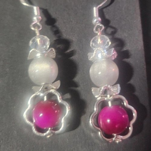 Boucles d’oreilles fantaisies un biais d'amour