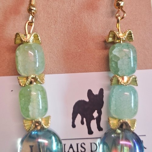Boucles d’oreilles fantaisies un biais d'amour