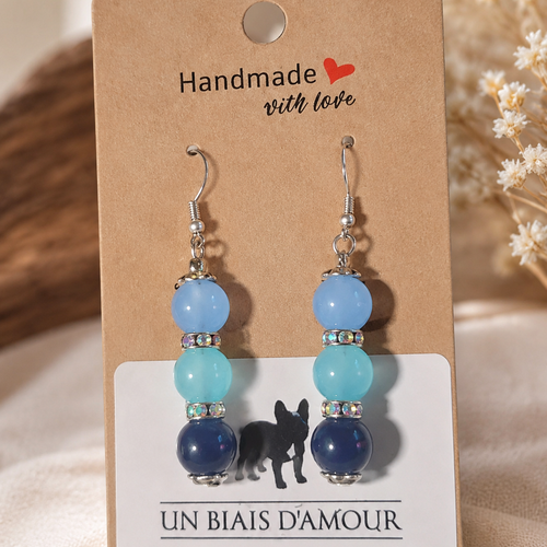 Boucles d’oreilles fantaisies un biais d'amour