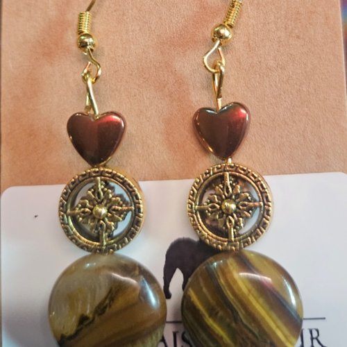 Boucles d’oreilles fantaisies un biais d'amour