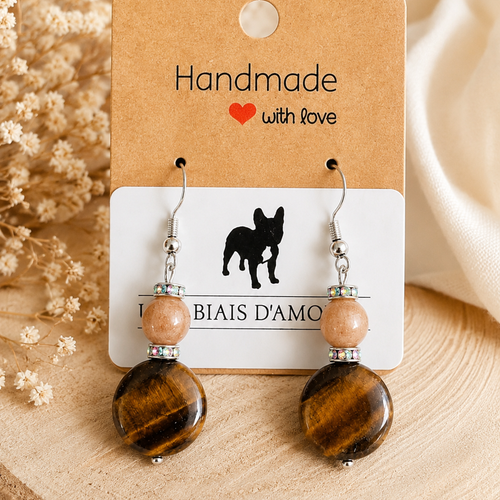 Boucles d’oreilles fantaisies un biais d'amour