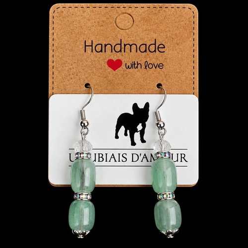 Boucles d’oreilles fantaisies un biais d'amour
