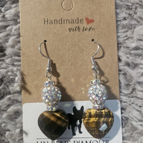 Boucles d’oreilles fantaisies un biais d'amour