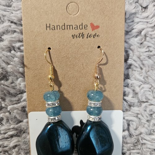 Boucles d’oreilles fantaisies un biais d'amour