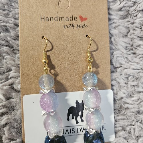 Boucles d’oreilles fantaisies un biais d'amour