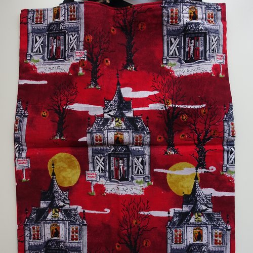 Sac halloween rectangle, sac à bonbons, tote bag