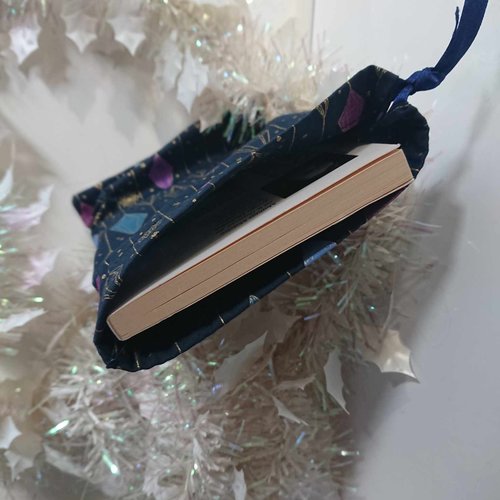 Pochette emballage cadeau sac pochette cadeau de noël en tissu 13x21